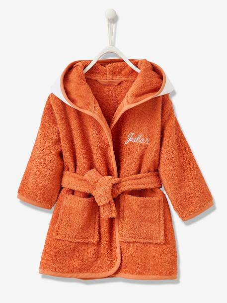 Fox Bathrobe for Baby Orange - vertbaudet enfant 