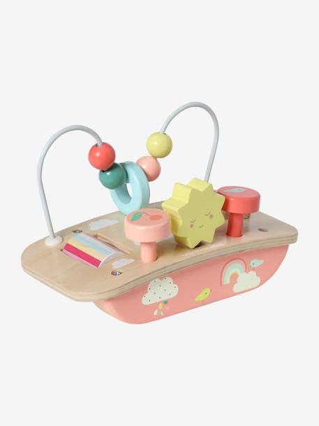 Mini table d'activités en bois FSC® multicolore+Rose - KOALA - vertbaudet enfant 