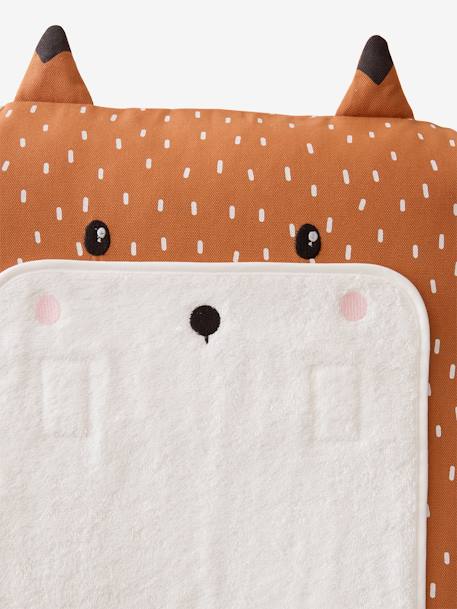 Fox Cover for Changing Mattress BROWN MEDIUM ALL OVER PRINTED - vertbaudet enfant 