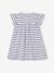 Robe bébé en jersey BASICS bleu royal rayé+rose+vanille - vertbaudet enfant 