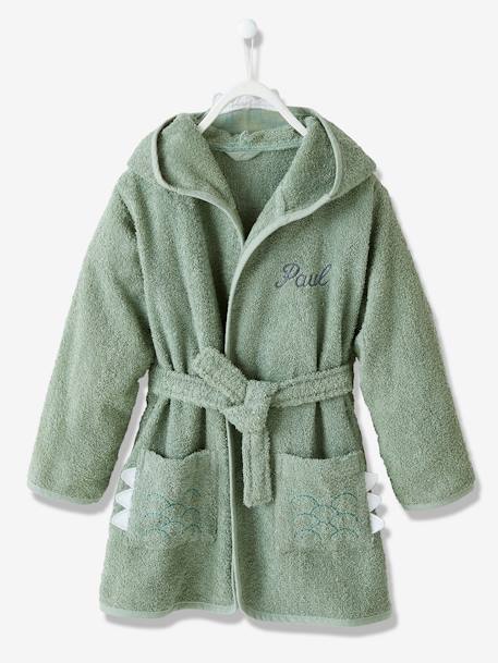 Crocodile Bathrobe for Children Green - vertbaudet enfant 