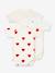 Lot de 3 bodies croisés manches courtes coeurs bébé naissance en coton bio blanc - vertbaudet enfant 
