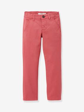 Coloured Chino Trousers for Boys, by CYRILLUS  - vertbaudet enfant