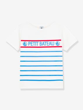 Boys-Tops-T-Shirts-Short Sleeve T-Shirt in Cotton for Boys by PETIT BATEAU