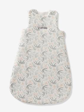 Sleeveless Baby Sleep Bag in Cotton Gauze, Under the Ocean  - vertbaudet enfant