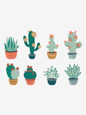 8 Large Cactus Stickers  - vertbaudet enfant