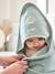 Cape de bain personnalisable et gant de toilette blanc+bleu moyen+framboise+ocre+rose poudré+vert bleuté+vert céladon - vertbaudet enfant 