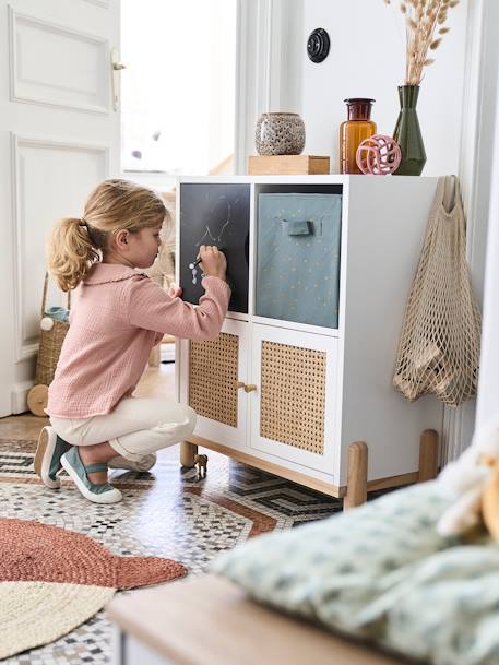 Cane Door Cubbyhole Unit WHITE LIGHT SOLID - vertbaudet enfant 