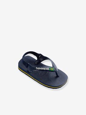 Shoes-Baby Footwear-Baby Girl Walking-Baby Brasil Logo II Flip-Flops, HAVAIANAS