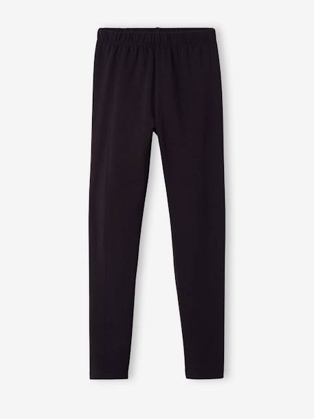Lot de 2 leggings fille Basics anthracite+écru+gris chiné+noir+lot gris anthracite + bleu mar - vertbaudet enfant 