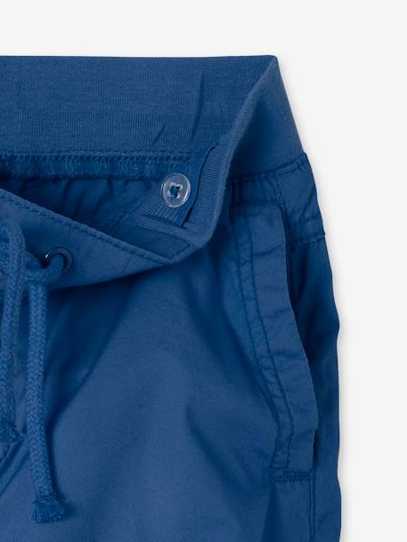Cropped Cargo-type Trousers Convert into Bermuda Shorts for Boys Dark Blue - vertbaudet enfant 