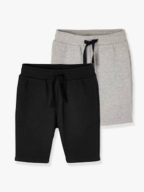 Pack of 2 Fleece Bermuda Shorts for Boys  - vertbaudet enfant