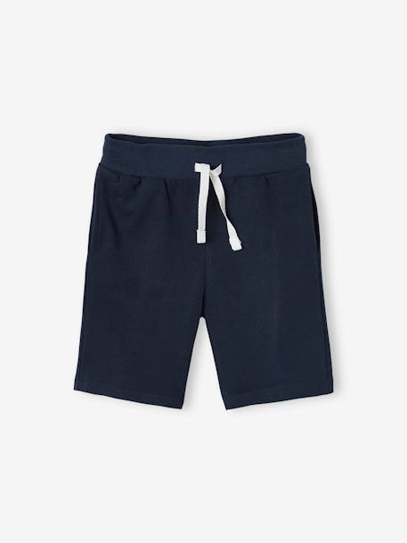 Lot de 2 bermudas garçon en molleton lot encre+lot rouge+vert sauge - vertbaudet enfant 