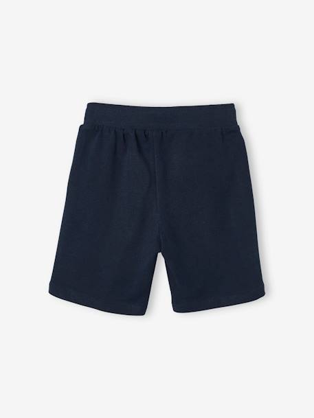 Lot de 2 bermudas garçon en molleton lot encre+lot rouge+vert sauge - vertbaudet enfant 