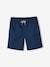Easy to Slip On Bermuda Shorts for Boys BLUE DARK SOLID WITH DESIGN - vertbaudet enfant 