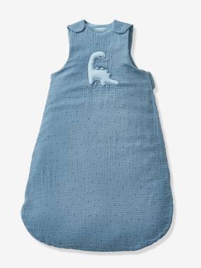 Bedding & Decor-Summer Special Baby Sleep Bag, in Cotton Gauze, Little Dino
