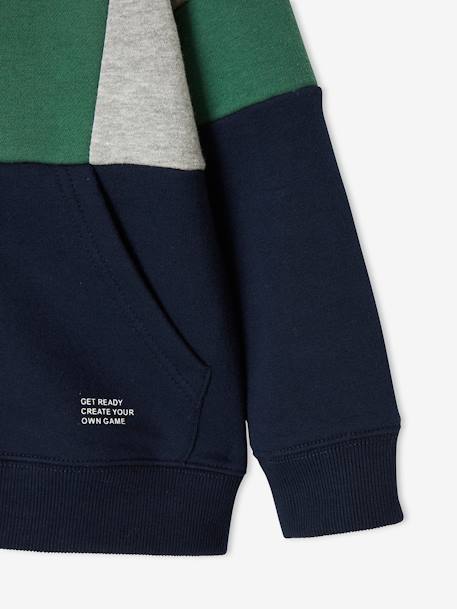 Colourblock Sports Jacket for Boys green - vertbaudet enfant 