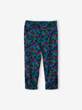 Girls-Trousers-Fluid Cropped Trousers for Girls