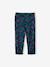 Fluid Cropped Trousers for Girls GREEN DARK ALL OVER PRINTED+PINK LIGHT ALL OVER PRINTED - vertbaudet enfant 
