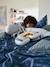 Duvet Cover & Pillowcase Set for Children, Hello Dinos, Basics WHITE LIGHT ALL OVER PRINTED - vertbaudet enfant 