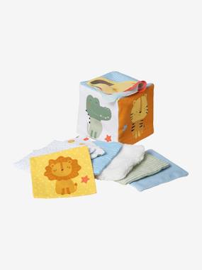 Jouet-Premier âge-Doudous, peluches et jouets en tissu-Boîte à mouchoirs sensoriels en tissu