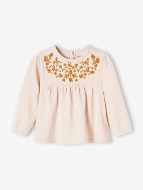 -Embroidered Long Sleeve Top for Babies