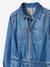 Denim Worker-Type Jumpsuit for Girls BLUE DARK WASCHED - vertbaudet enfant 