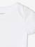 Lot de 5 bodies en interlock bébé manches courtes ouverture US BASICS lot blanc - vertbaudet enfant 