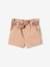 Shorts with Fabric Belt & Elasticated Waistband for Babies BEIGE MEDIUM SOLID WITH DECOR - vertbaudet enfant 