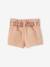 Shorts with Fabric Belt & Elasticated Waistband for Babies BEIGE MEDIUM SOLID WITH DECOR - vertbaudet enfant 