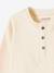 Grandad-Style Long-Sleeved Top for Baby Boys BEIGE LIGHT SOLID - vertbaudet enfant 