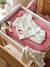 Housse matelas à langer en jersey bois de rose imprimé - vertbaudet enfant 