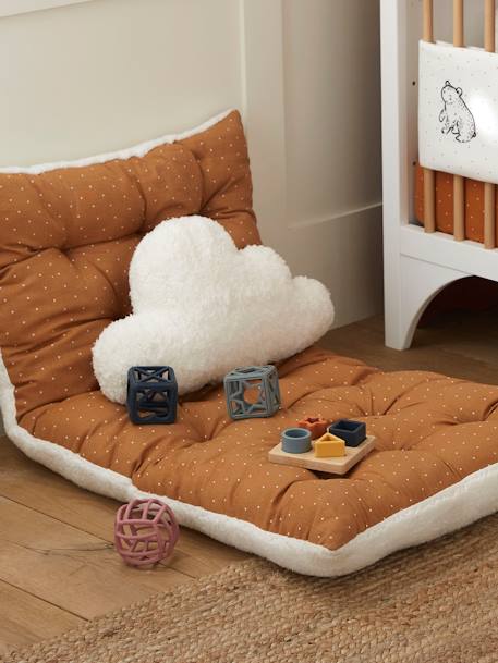 Cloud Cushion, in Sherpa Fabric BEIGE LIGHT SOLID - vertbaudet enfant 