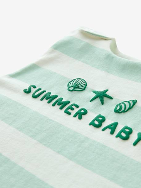 Gigoteuse été BÉBÉ D'ÉTÉ jaune+rayé bleu+vert - vertbaudet enfant 