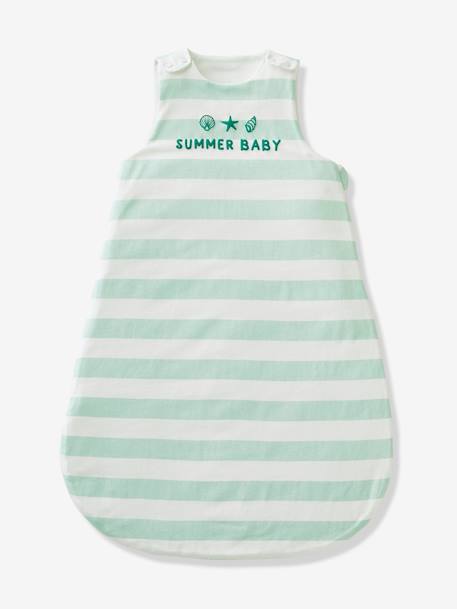 Gigoteuse été BÉBÉ D'ÉTÉ jaune+rayé bleu+vert - vertbaudet enfant 