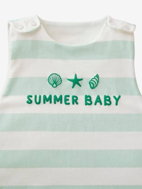 Gigoteuse été BÉBÉ D'ÉTÉ jaune+rayé bleu+vert - vertbaudet enfant 