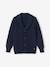 Shimmery Knit Cardigan for Boys BLUE DARK SOLID WITH DESIGN - vertbaudet enfant 