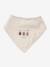 Lot 3 bavoirs bandanas en gaze de coton / éponge noisette+rose grenier - vertbaudet enfant 