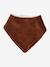 Lot de 2 bavoirs bandanas Petit Nomade lot caramel ivoire imprimé - vertbaudet enfant 