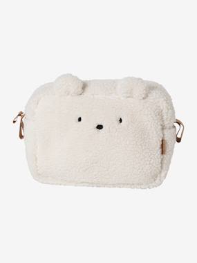 Puériculture-Trousse de toilette en sherpa Ourson PETIT NOMADE