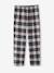 Beaver Pyjamas with Flannel Bottoms for Boys BLUE DARK SOLID WITH DESIGN - vertbaudet enfant 