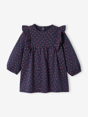 Baby-Dresses & Skirts-Ruffled Jersey Knit Dress for Babies