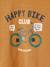 'Happy Bike' T-Shirt for Boys BROWN LIGHT SOLID WITH DESIGN - vertbaudet enfant 
