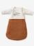 Dual Fabric Baby Sleep Bag with Detachable Sleeves, Little Nomad BROWN MEDIUM SOLID WITH DESIGN - vertbaudet enfant 