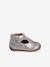 T-Strap Shoes in Glittery Leather for Baby Girls, Designed for First Steps BROWN MEDIUM METALLIZED - vertbaudet enfant 