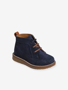 Shoes-Baby Footwear-Baby Boy Walking-Ankle boots & boots -Lace-Up Ankle Boots in Leather for Babies