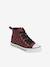High-Top Trainers with Laces & Zips for Girls PINK DARK ALL OVER PRINTED - vertbaudet enfant 