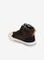 High-Top Trainers with Corduroy Details for Babies BROWN MEDIUM SOLID WITH DESIGN - vertbaudet enfant 