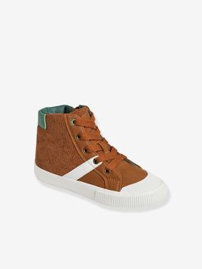 Shoes-Boys Footwear-High-Top Trainers with Laces & Zips for Boys