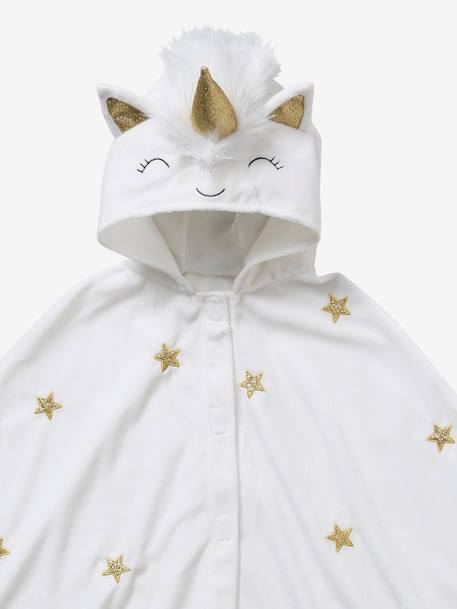 Unicorn Costume Cape WHITE LIGHT SOLID WITH DESIGN - vertbaudet enfant 